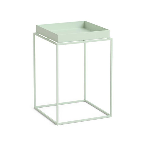 Tray Table in Soft Mint Powder Coated Steel - Small - by HAY