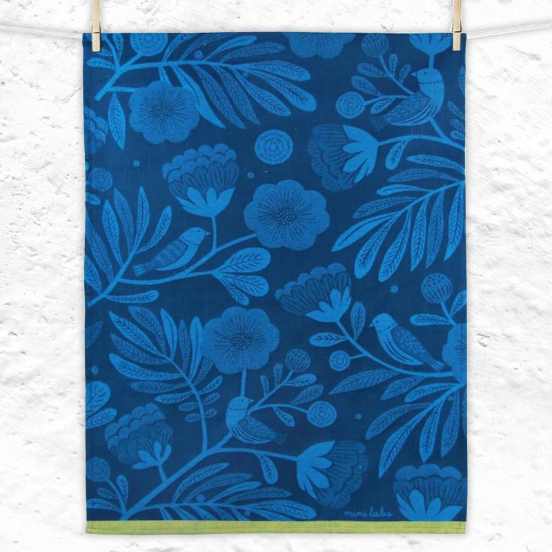 Under the Branch (Sous le branche) Tea Towel, by Tissage Moutet