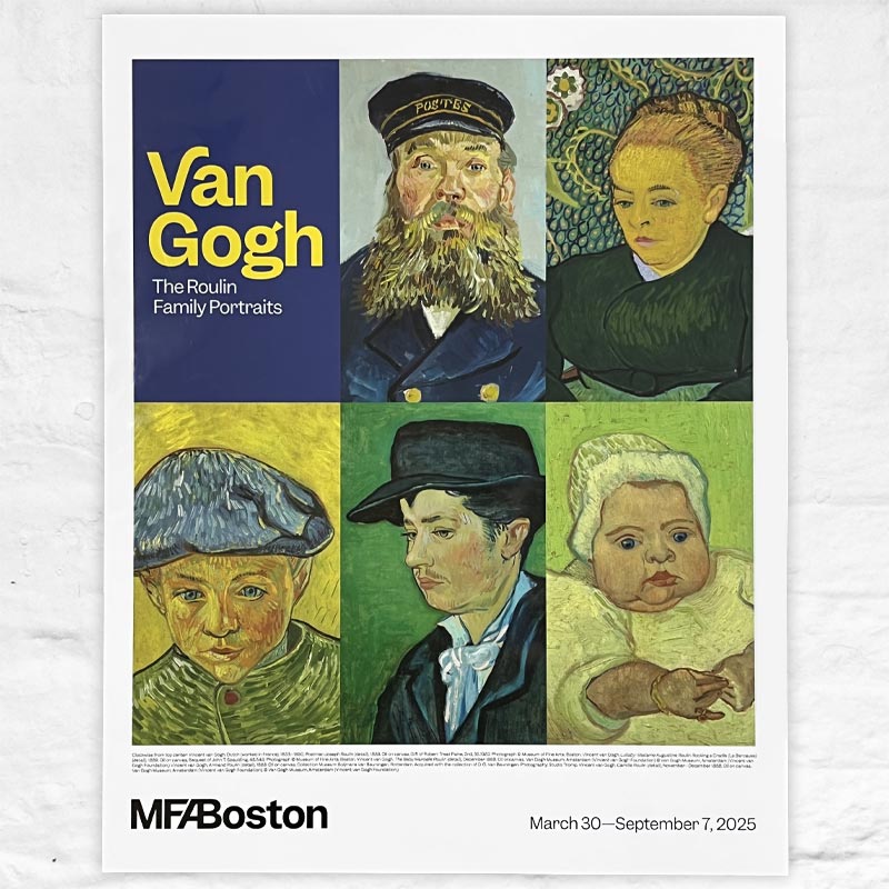 Van Gogh - The Roulin Family Portraits - MFA Boston Exhibition Poster