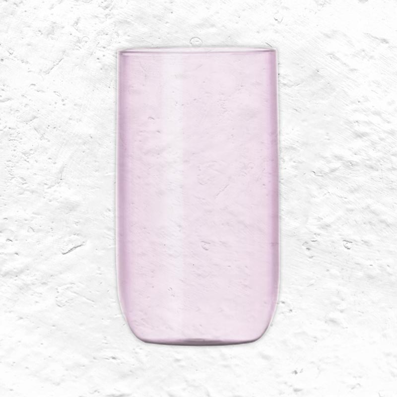 Vio Tall Glass High Tumbler - Pink - des. Foster & Partners for Ichendorf Milano