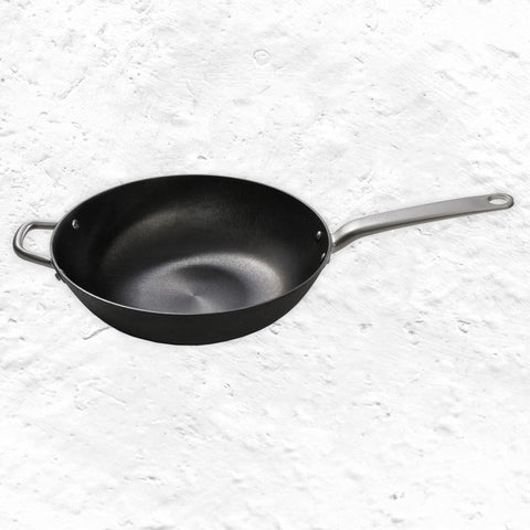 Skottsberg Cast Iron Wok - 34cm