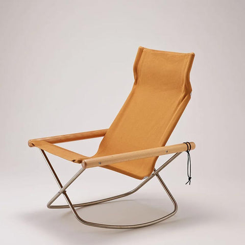 Nychair X Rocking - Oil beech - Camel - des. Takeshii Ni