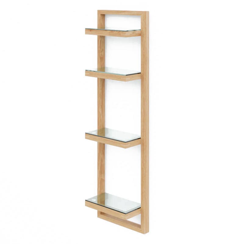 Zone wall shelf - oak -  des. Lincoln Rivers for Wireworks