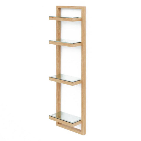 Zone wall shelf - oak -  des. Lincoln Rivers for Wireworks