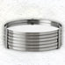 Cylinda-Line Stainless Steel Coasters - set of 6 - des. Arne Jacobsen for Stelton