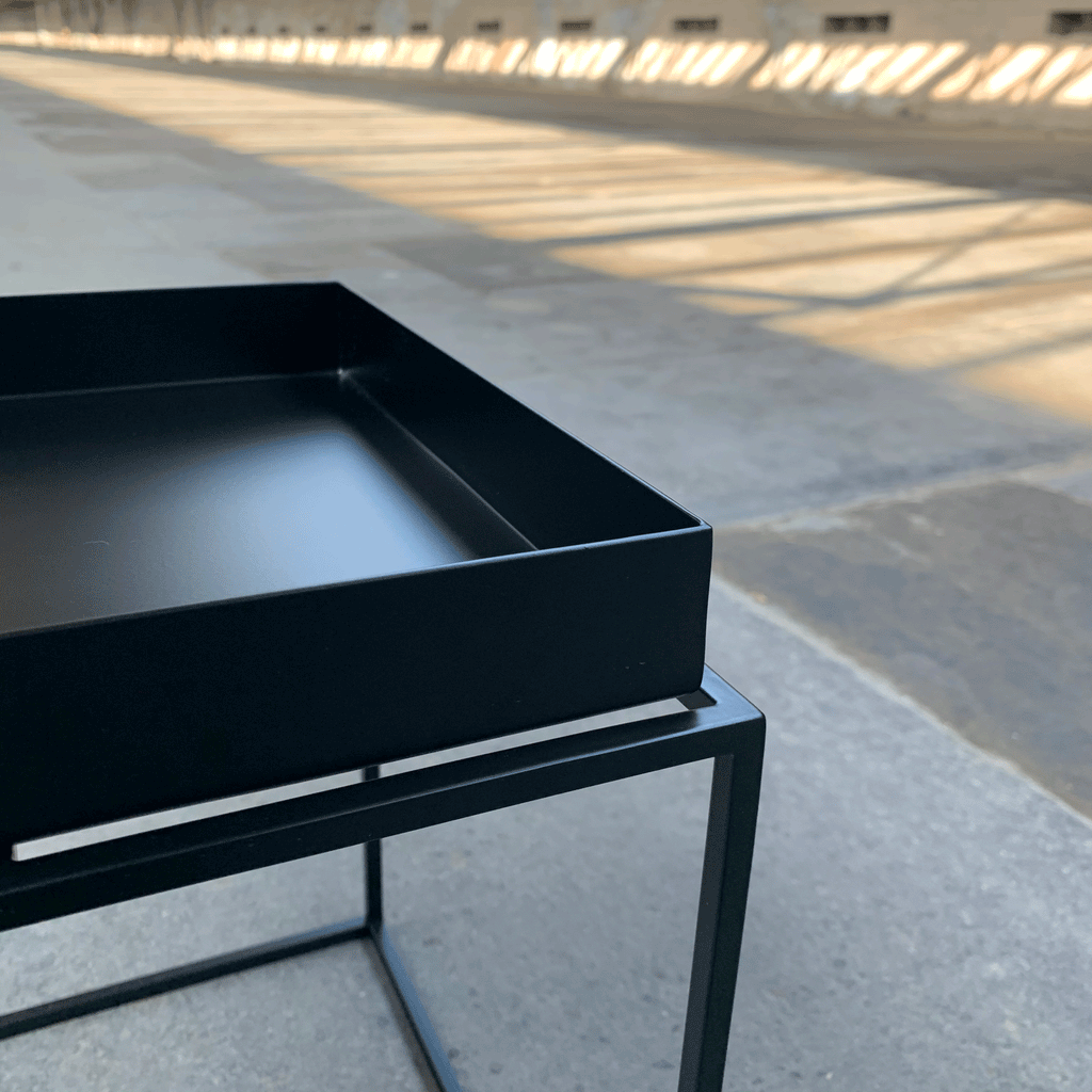 Hay tray table black deals