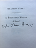 A Thousand Moons by Sebastian Barry - signed 1st edition hardback