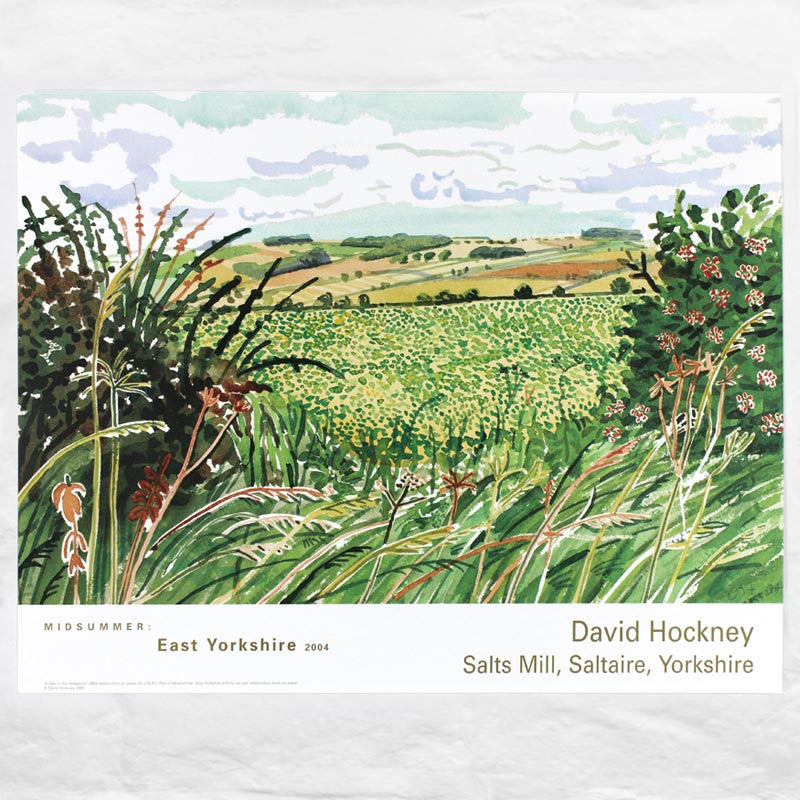 A Gap in the Hedgerow (from Midsummer: East Yorkshire) poster by David Hockney