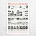 Mies van der Rohe: Bauten und Entwurfe (Buildings and Projects) poster