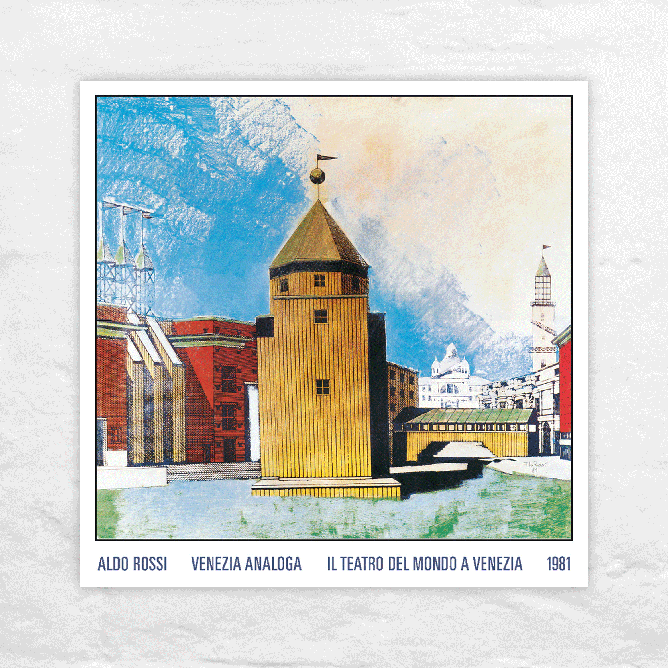 Aldo Rossi, Teatro del Mondo, Venezia Analoga, 1981 poster Salts Mill Shop