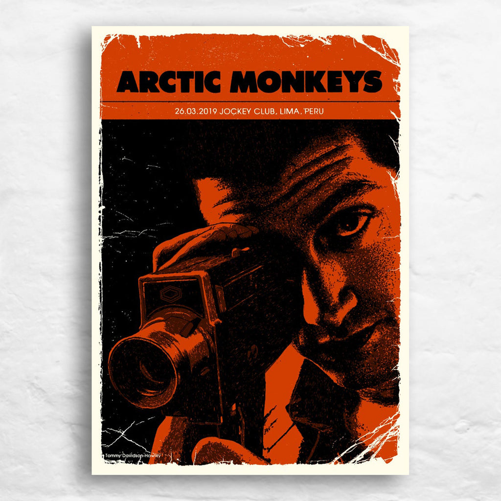 Arctic Monkeys, Lima poster by Tommy Davidson-Hawley - artist's proof, hand pulled 3 colour screenprint