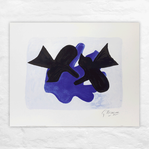 Astre et l'Oiseau II, 1958 (The Star and the Bird II) - silkscreen poster by Georges Braque