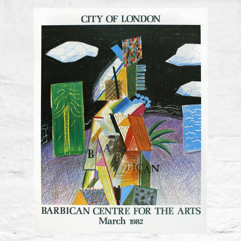 Barbican Centre for the Arts, Original Poster (March 1982) by David Hockney
