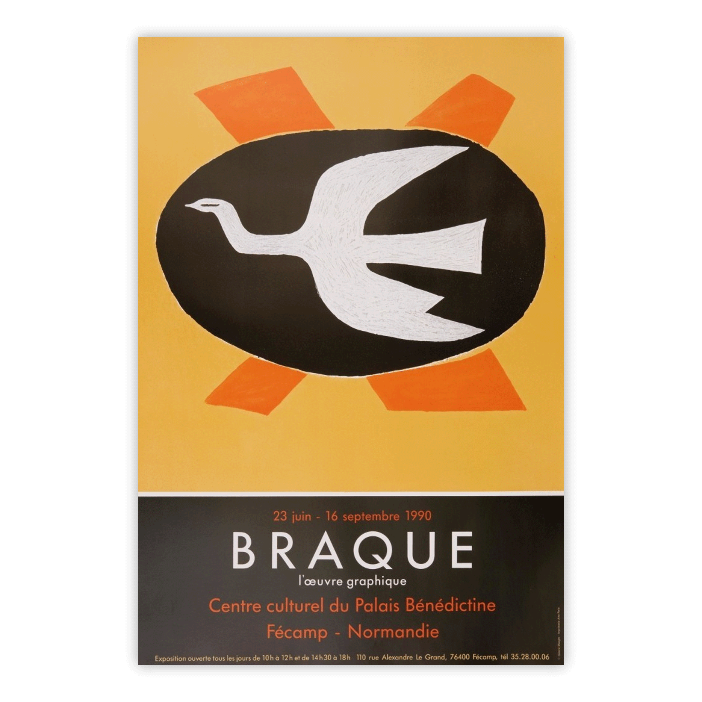 Braque Bénédictine Fécamp Exhibition Poster, 1990 Salts Mill Shop