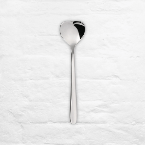 Set of 4 teaspoons - Big Love, 18/10 stainless steel - des Miriam Mirri (made by Alessi)