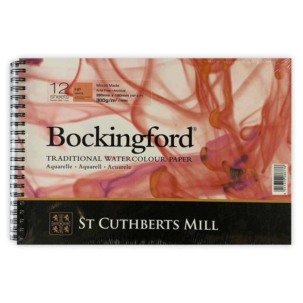Bockingford Spiral Bound Watercolor Pad - 7 inch x 10 inch, Cold Press