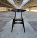 CH33P Chair - black laquered - des. Hans J. Wegner, 1957 (made by Carl Hansen & Son)