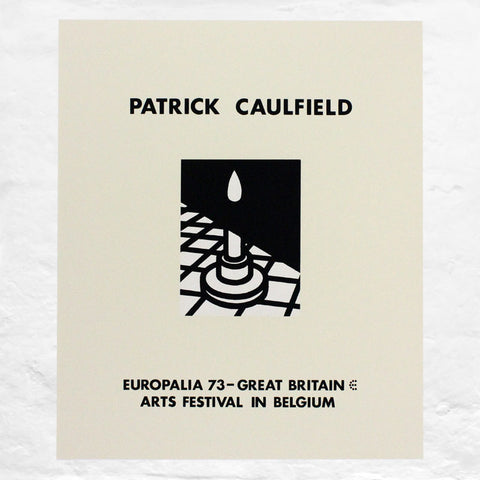 Candle poster by Patrick Caulfield (Europalia, Brussels, 1973)