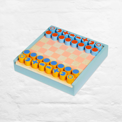 2 in 1 Chess and Checkers Set by Panisa Khunprasert for Moma