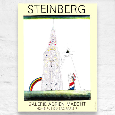 Chrysler Building poster by Saul Steinberg