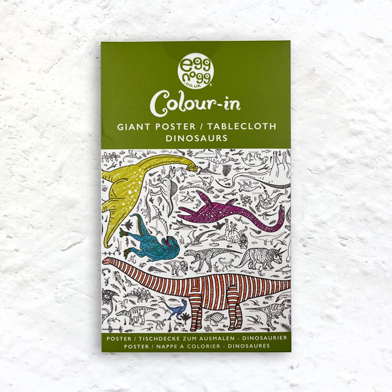 Colour-in Giant Poster / Tablecloth - Teatime, Dinosaurs, Unicorns & Fairies, Amazing Animals, Seaside, Secret Garden, Farm, Countryside
