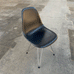 DSR Plastic Side Chair des. C&R Eames, 1950 - black shell, chrome legs (made by Vitra)