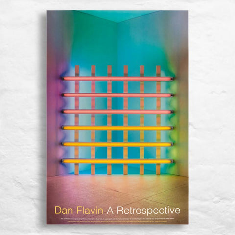 Dan Flavin Exhibition Poster