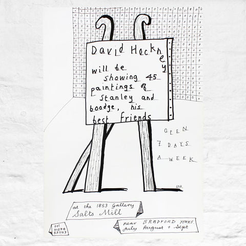 Dog Show Exhibition Poster by David Hockney