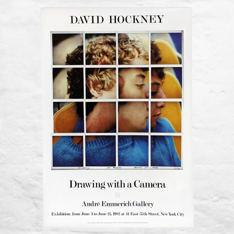 Drawing with a Camera Exhibition Poster (1982) by David Hockney