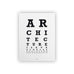 Architecture Is Everywhere Eye Chart Poster