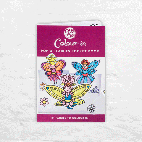 Pop Up Fairies Pocket Book - 24 cards to colour in