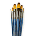 Mastertouch Aquamarine Watercolour Brushes –  Filbert - set of 6
