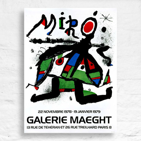 Galerie Maeght Exhibition Poster, 1978 by Joan Miró