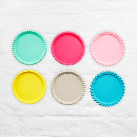 Geo Stacking Coasters by MoMA - Pastel Colours