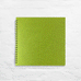 Lime Green Square Notebook by Pink Pig ( 11x11 inches, Thai silk tissue cover)