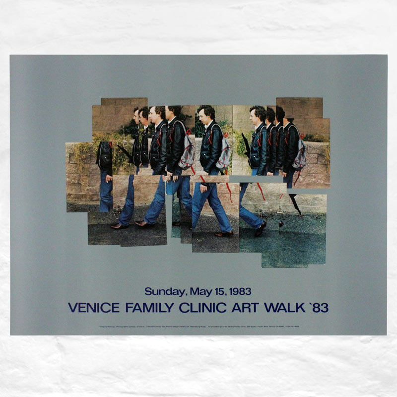 Gregory Walking poster by David Hockney (Venice Family Clinic Art Walk, 1983)