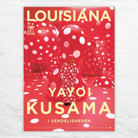 Guidepost to the New Space poster by Yayoi Kusama