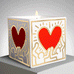 Keith Haring 'Red Heart with Gold' scented candle