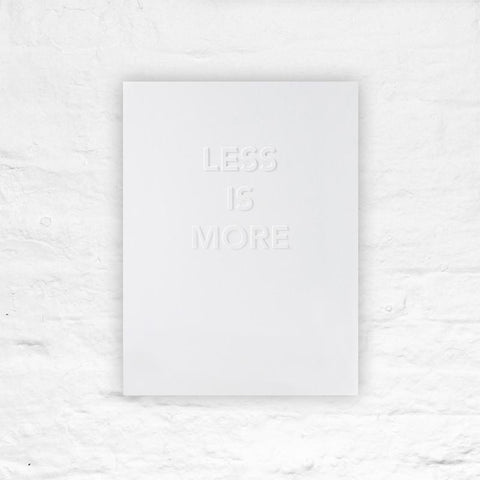 Less is More - Mies van der Rohe Quote Poster