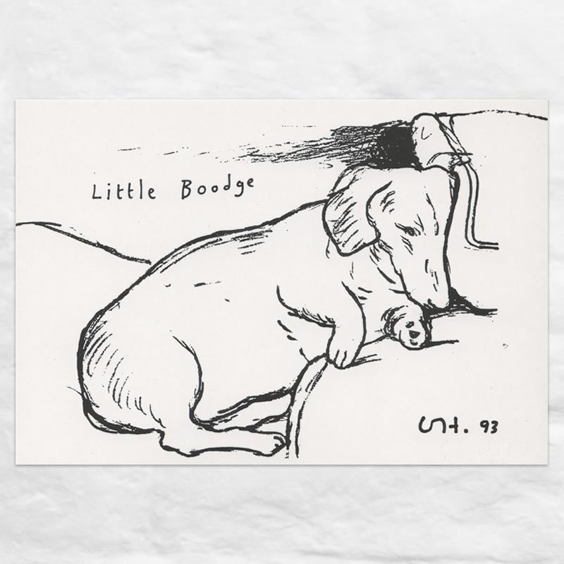 Little Boodge Mini Poster by David Hockney