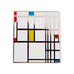 Piet Mondrian: Composition Enamel Pin badge