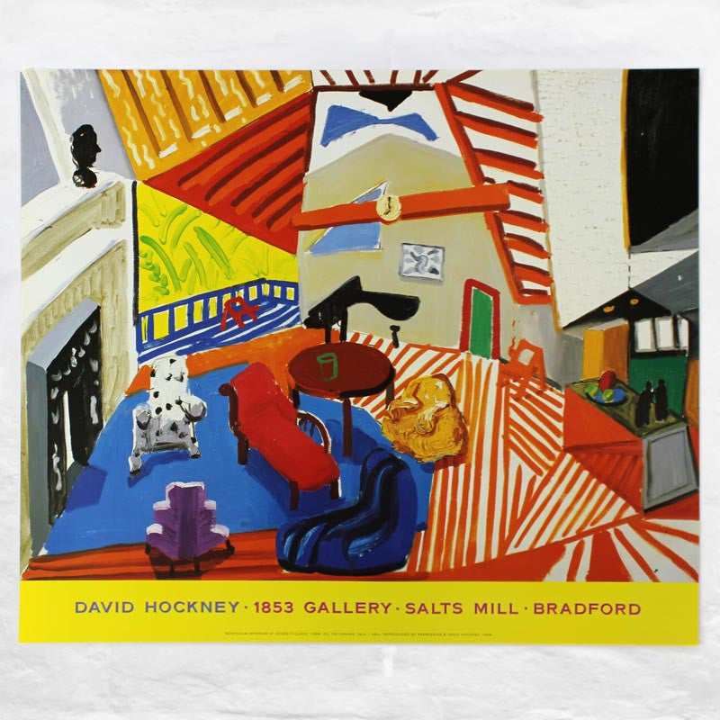 Montcalm Interior at 7 o'clock Exhibition Poster by David Hockney