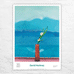 Mount Fuji and Flowers poster by David Hockney