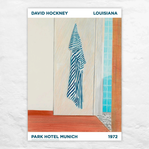 Park Hotel Munich poster by David Hockney
