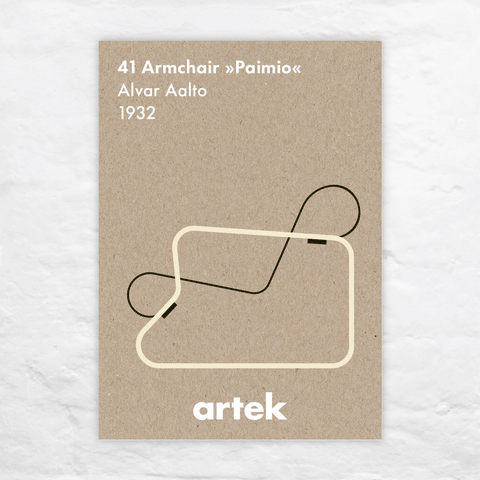 Alvar Aalto Paimio Poster by Greige for Artek