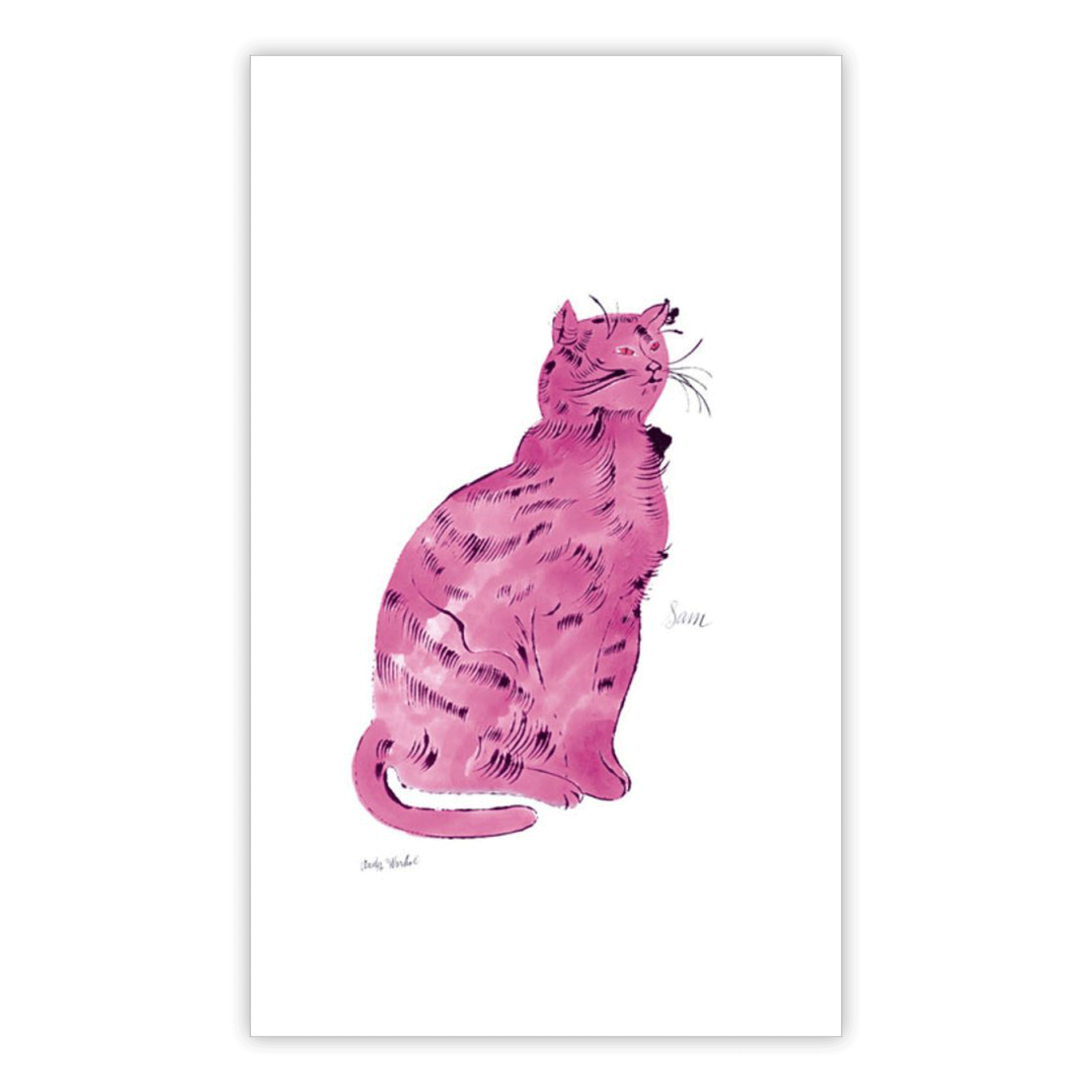Pink Sam c.1954 poster by Andy Warhol – Salts Mill Shop