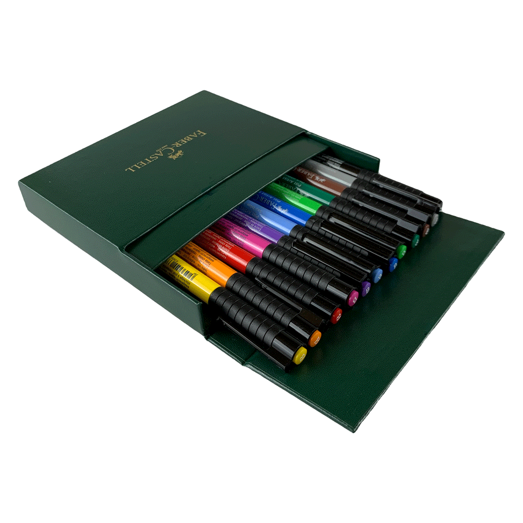 Faber-Castell PITT Artist Brush Set- Box of 12 Pens — Two Hands
