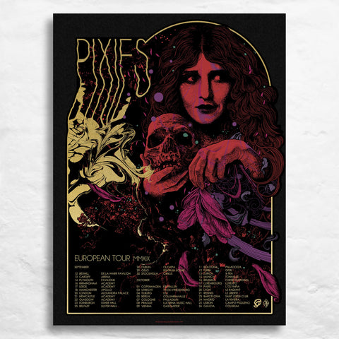 Pixies Europe poster (edition of 45) by Richey Beckett