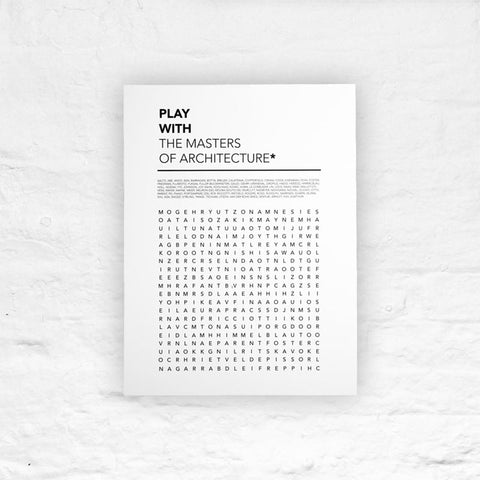 Play With The Masters of Architecture Poster