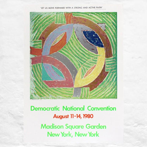 Polar Coordinate IV poster by Frank Stella (Democratic Convention, 1980)